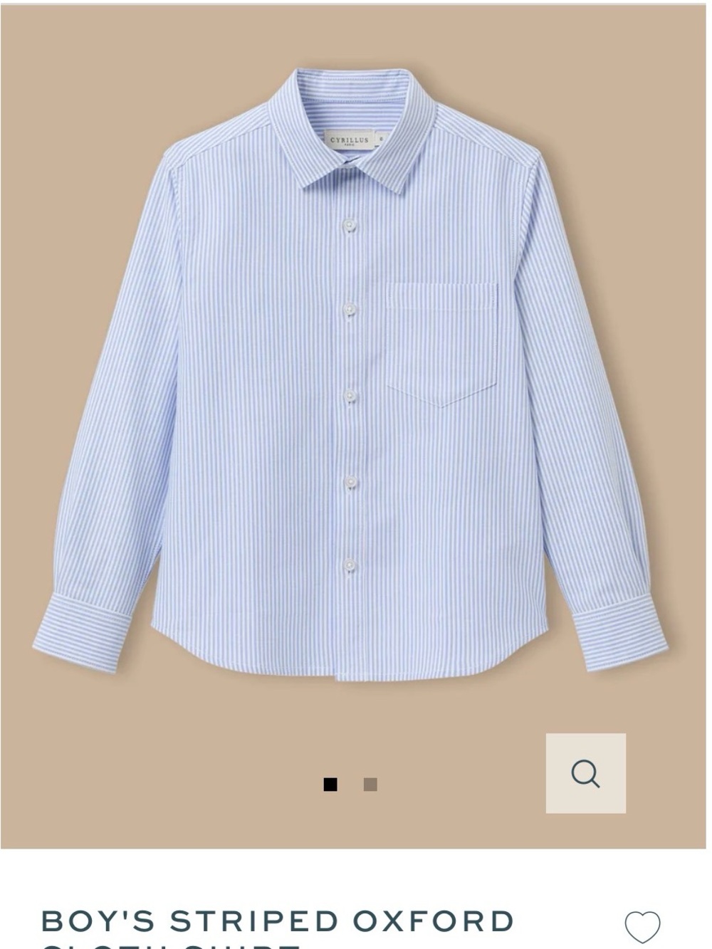 Cyrillus Blue & White Striped Button-Down Shirt